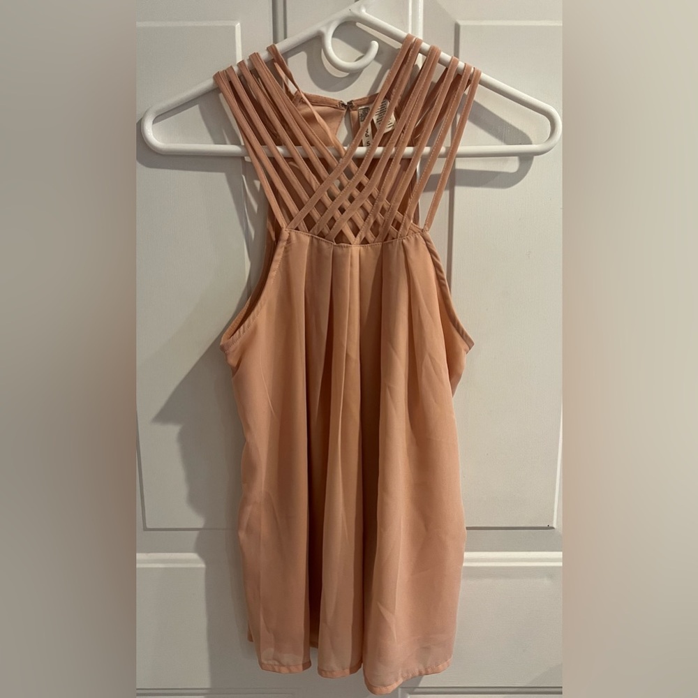 Blush colored tank top